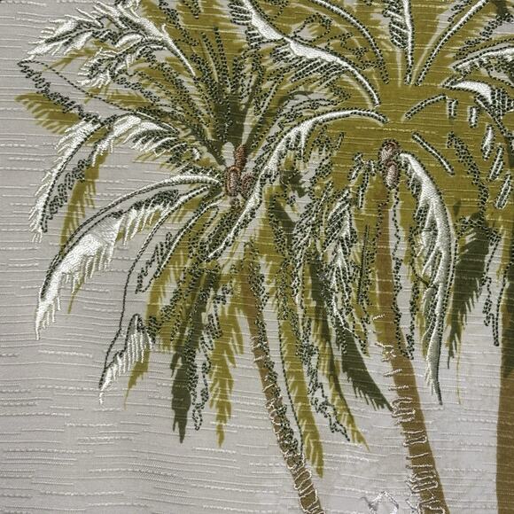 Tommy Bahama Silk Shirt Embroidered Palm Trees Mens XL Short Sleeve Camp Beach - Picture 5 of 11